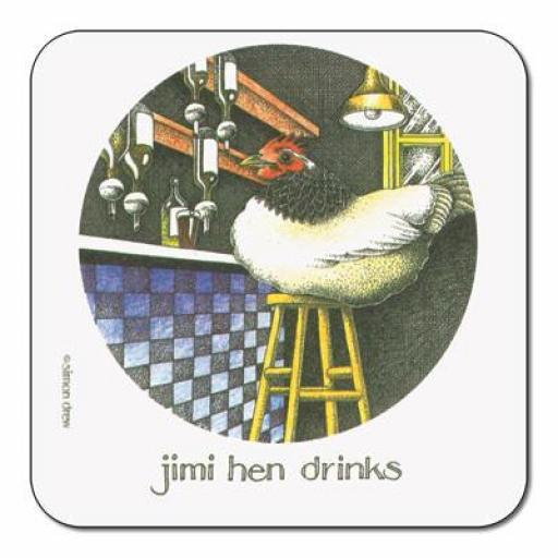 Jimi Hen Drinks Coaster